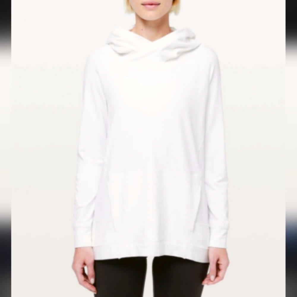 Lululemon Starting Place Hoodie in white size 10